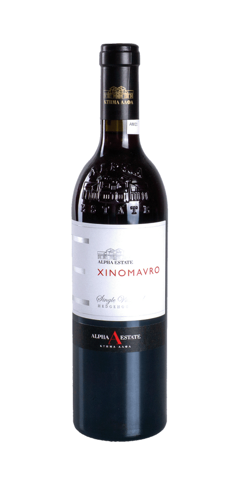 src:https://www.mygreekwine.de/media/c7/c4/0e/1751285972/alpha estate-ximomavro-rotwein-griechenland-etikett-vorne.png