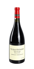 src:https://www.mygreekwine.de/media/6f/e9/a0/1700564123/erde und himmel-xinomavro-rotwein-thymiopoulos-etikett-vorne.png