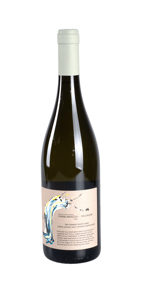 src:https://www.mygreekwine.de/media/75/54/a0/1704370187/field blend-viognier-malvasia-sauvignon blanc-charalaboglou-serres-etikett-hinten.png