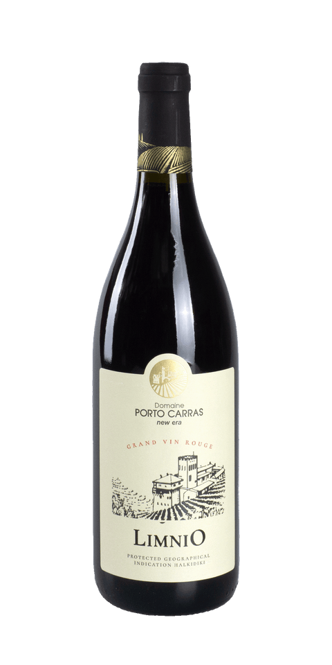 src:https://www.mygreekwine.de/media/05/24/dc/1733862746/limnio-porto carras-chalkidiki-rotwein-etikett-vorne.png