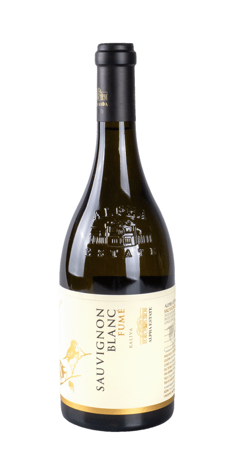 src:https://www.mygreekwine.de/media/91/e4/f5/1749123614/sauvignon blanc-fume-kaliva-alpha estate-amyndeon-griechenland-etikett-vorne.png