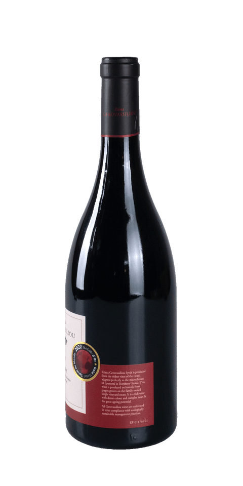 src:https://www.mygreekwine.de/media/ce/de/6f/1693945618/syrah-gerovassiliou-etikett-hinten.png