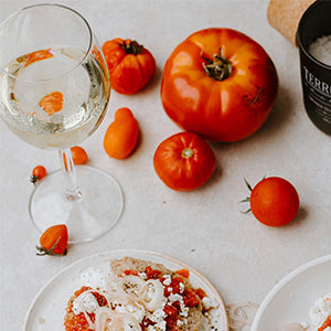 Tomate und Wein