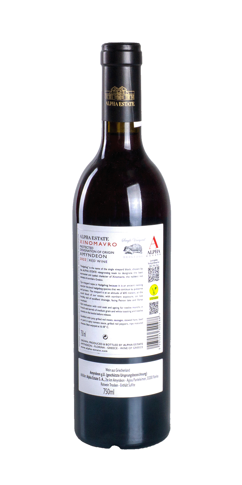 Ximomavro Single Vineyard  Hedgehog 2022 - Alpha Estate