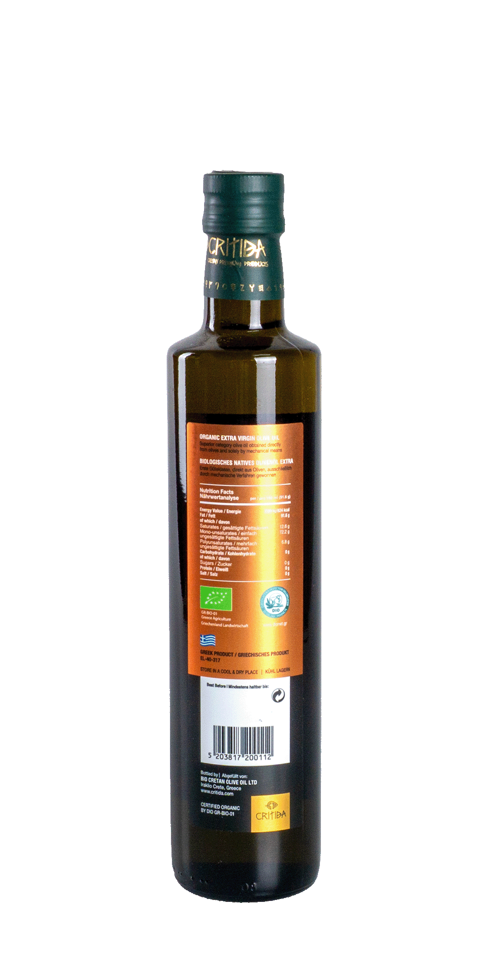 Evlogia Critida Natives Olivenöl Extra 0,5 l