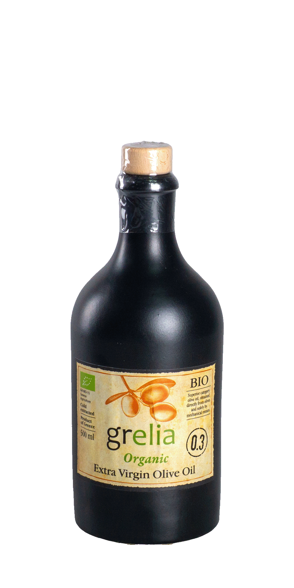 Grelia Natives Olivenöl Extra 0,3 Säure 0,5 l