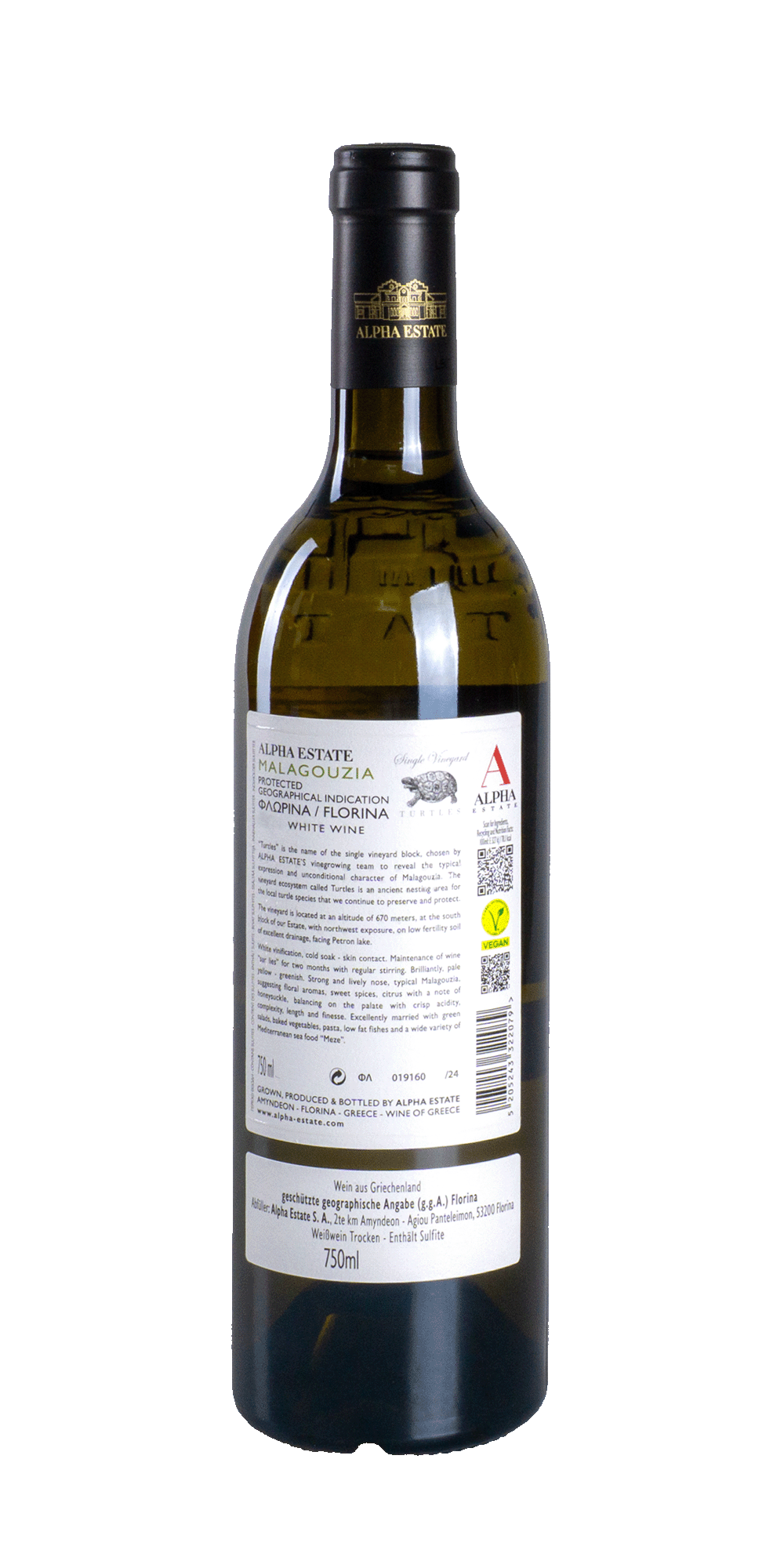Malagousia Turtles Single Vineyard 2024 - Alpha Estate